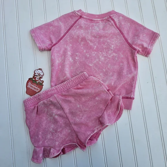 NEW Strawberry Shortcake PINK Kids Set 3T - Picture 4 of 4